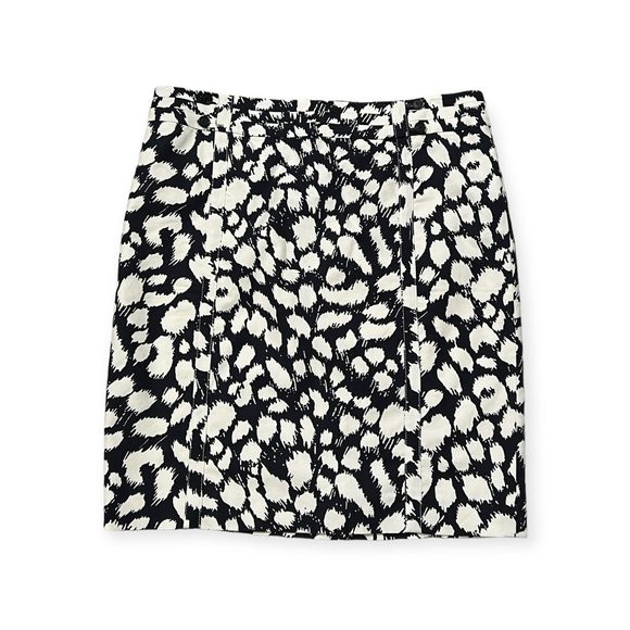 LOFT Dresses & Skirts - NWT LOFT Women's Pencil Skirt Dark Navy Geometric Size 12 Rayon Blend